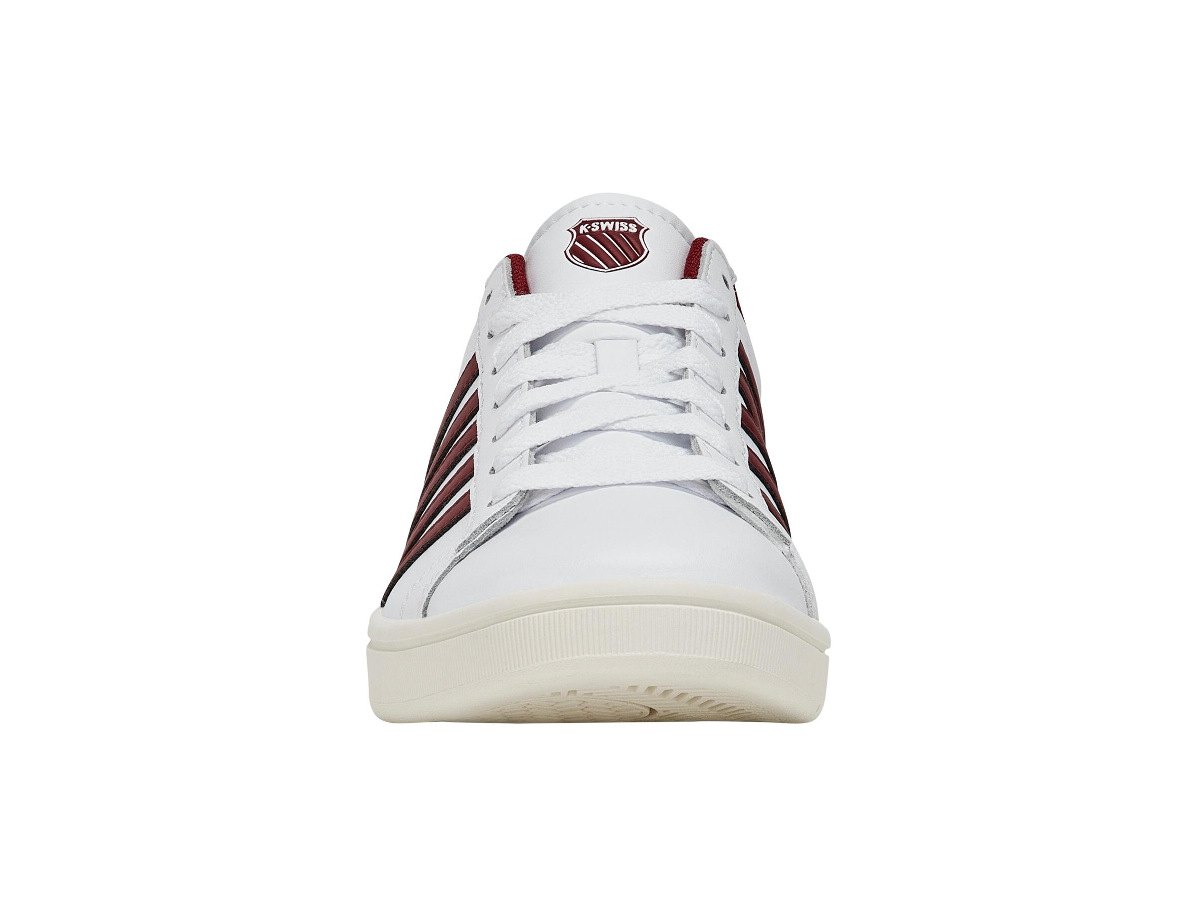 Zapatillas K-SWISS Court Tiebreak II para hombre en blanco con toques rojos 3/5