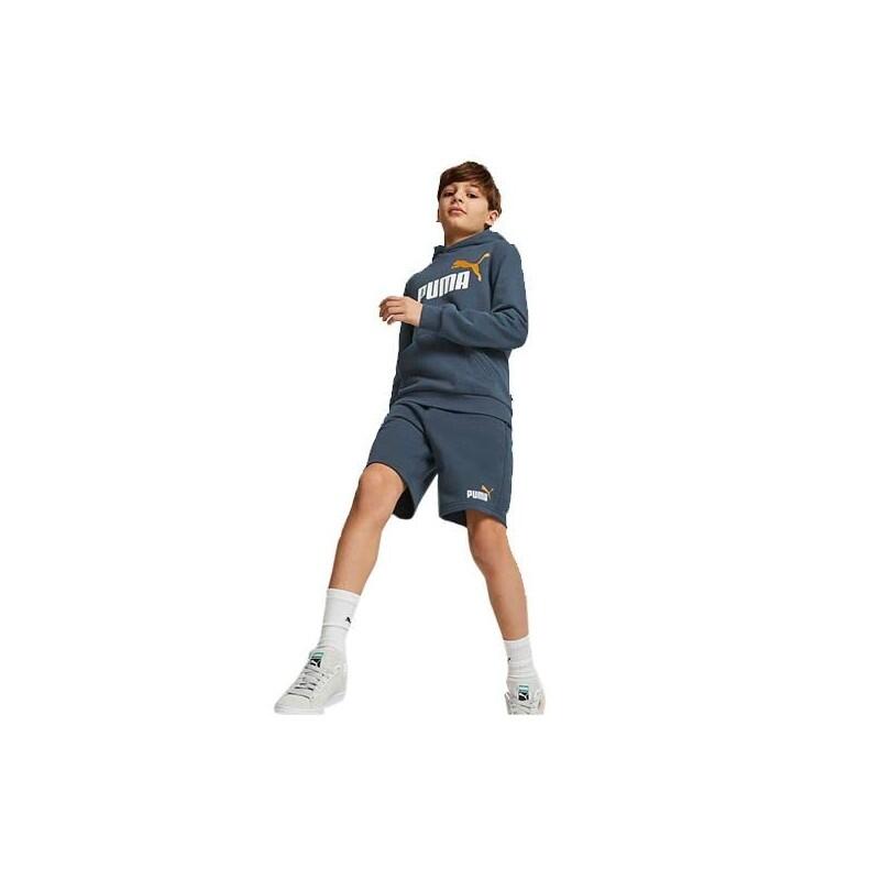 PUMA ESS+ Shorts 2 Col niño negro y gris hierro 2/2