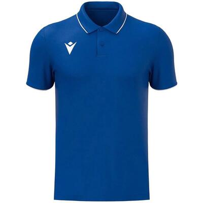 Polo - sport - heren - functioneel, korte mouw - draco hero - royal/wit