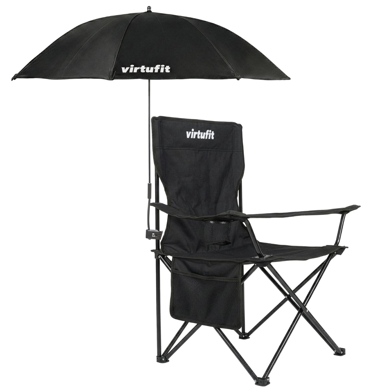 Universal-Stuhl-Sonnenschirm – Schwarz 5/8