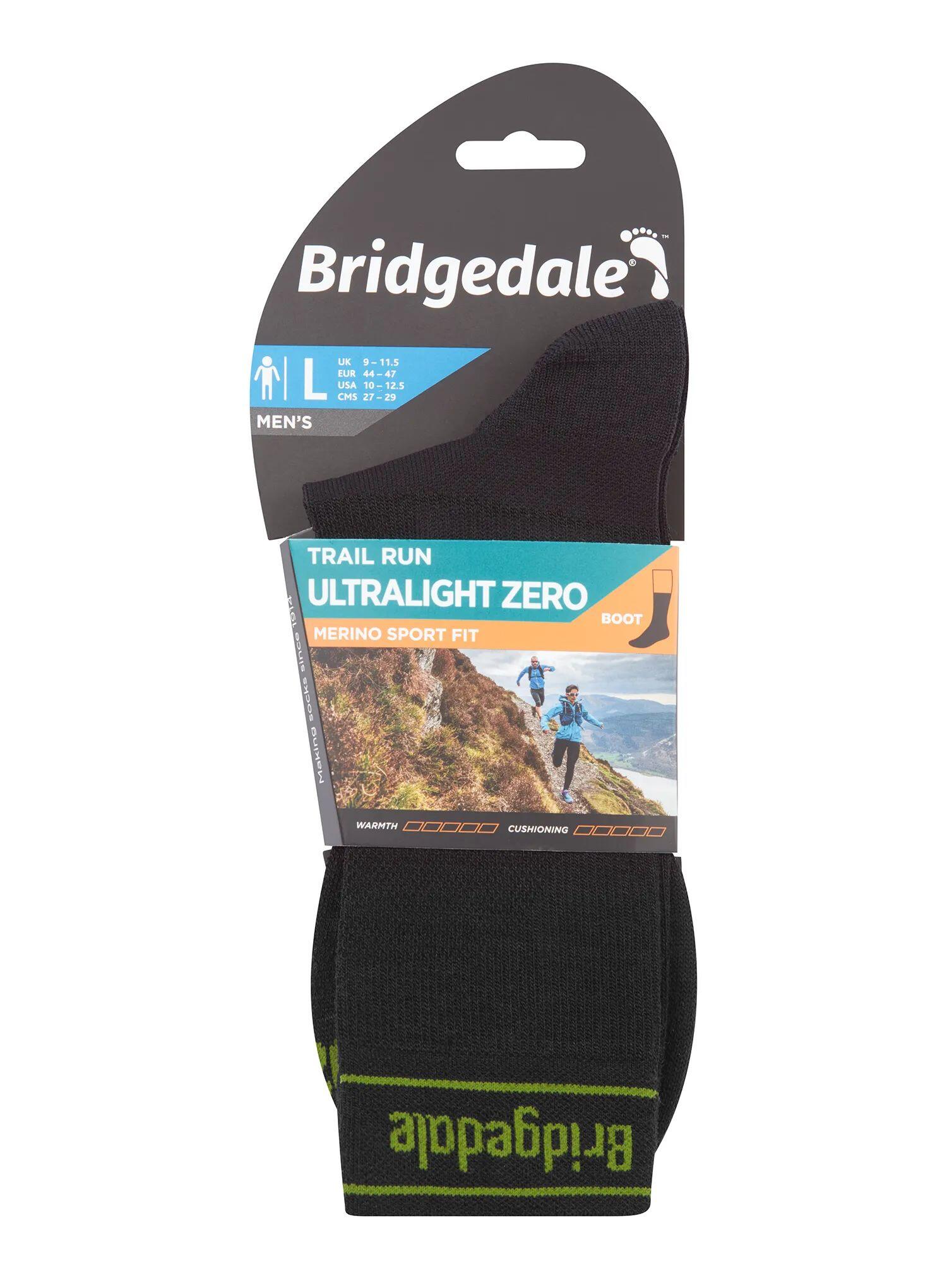 Skarpety biegowe męskie Bridgedale Trail Run Ultralight Zero Merino Sport Boot 2/5