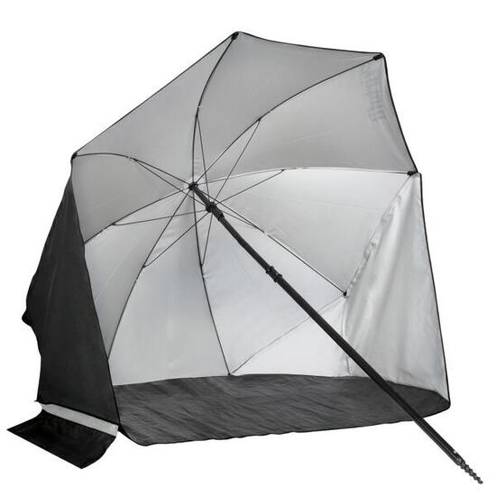 Parasol de plage - Coupe-vent - 160cm - Noir