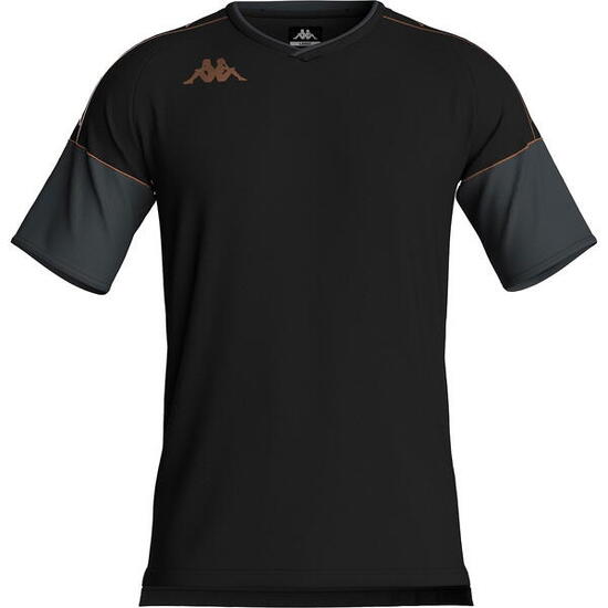 Kappa Mianto Maillot Manches Courtes Hommes - Noir / Gris | L