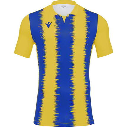 Macron Miram Maillot Manches Courtes Homme - Jaune / Royal, XL