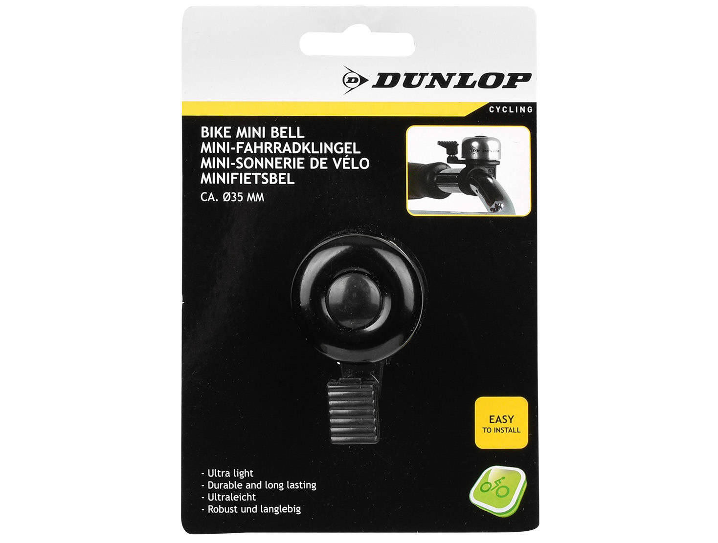 Dzwonek rowerowy klasyczny metalowy DUNLOP 2/2