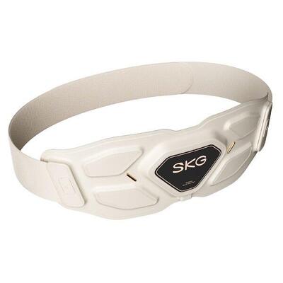 Draadloze taille- & rugmassager met vibratie warmte & roodlicht w9 pro wit