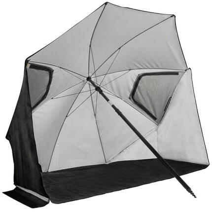 Parasol de plage Premium - Coupe-vent - 200cm - Noir