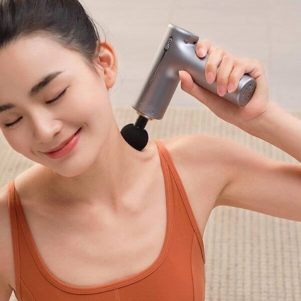 Pistolet de Massage Sans Fil 6 Vitesses & Tissus Profonds F1 Pro Gris 2/8