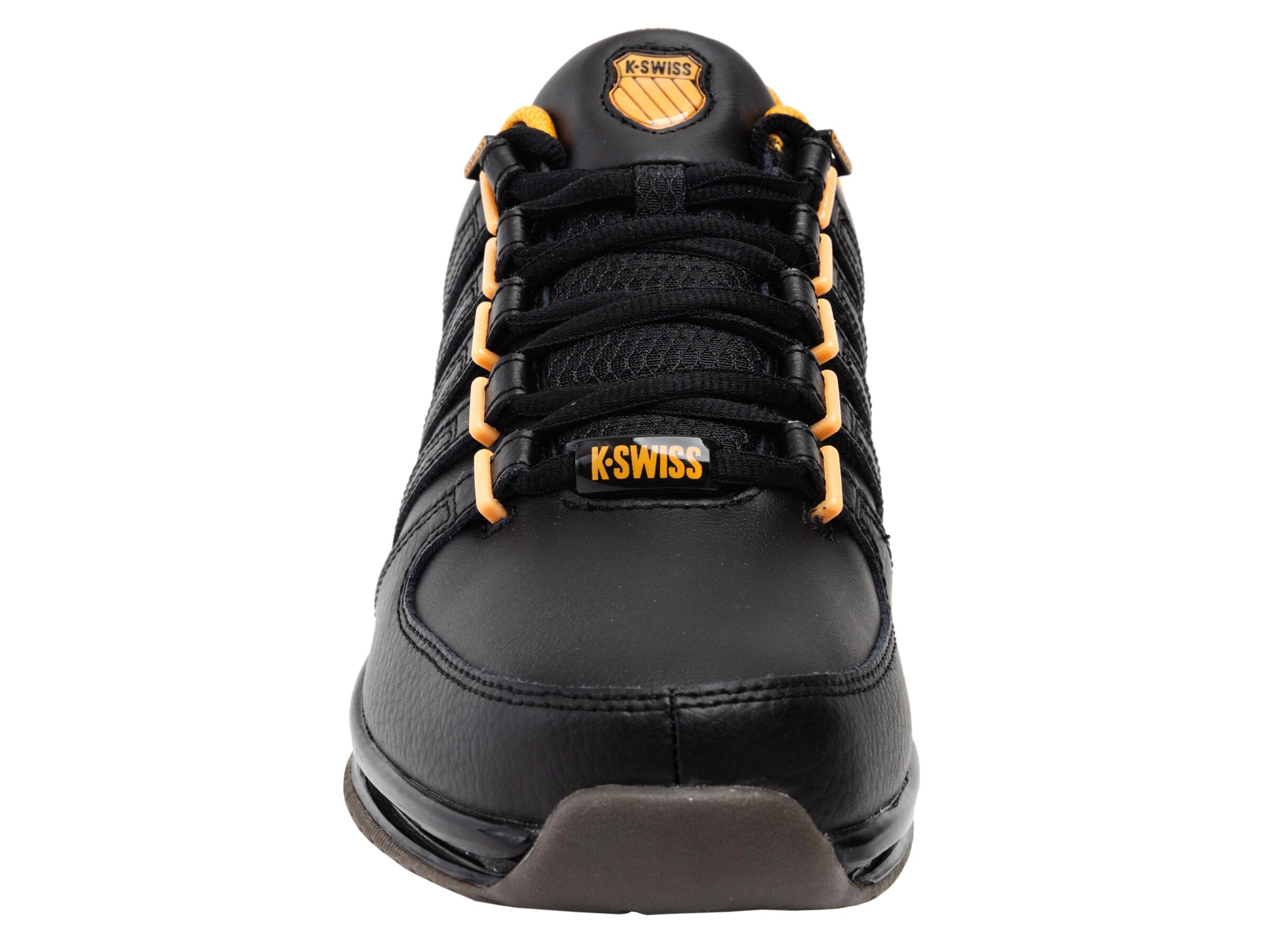 Zapatilla deportiva baja K-SWISS para hombre, negro y amarillo 3/5