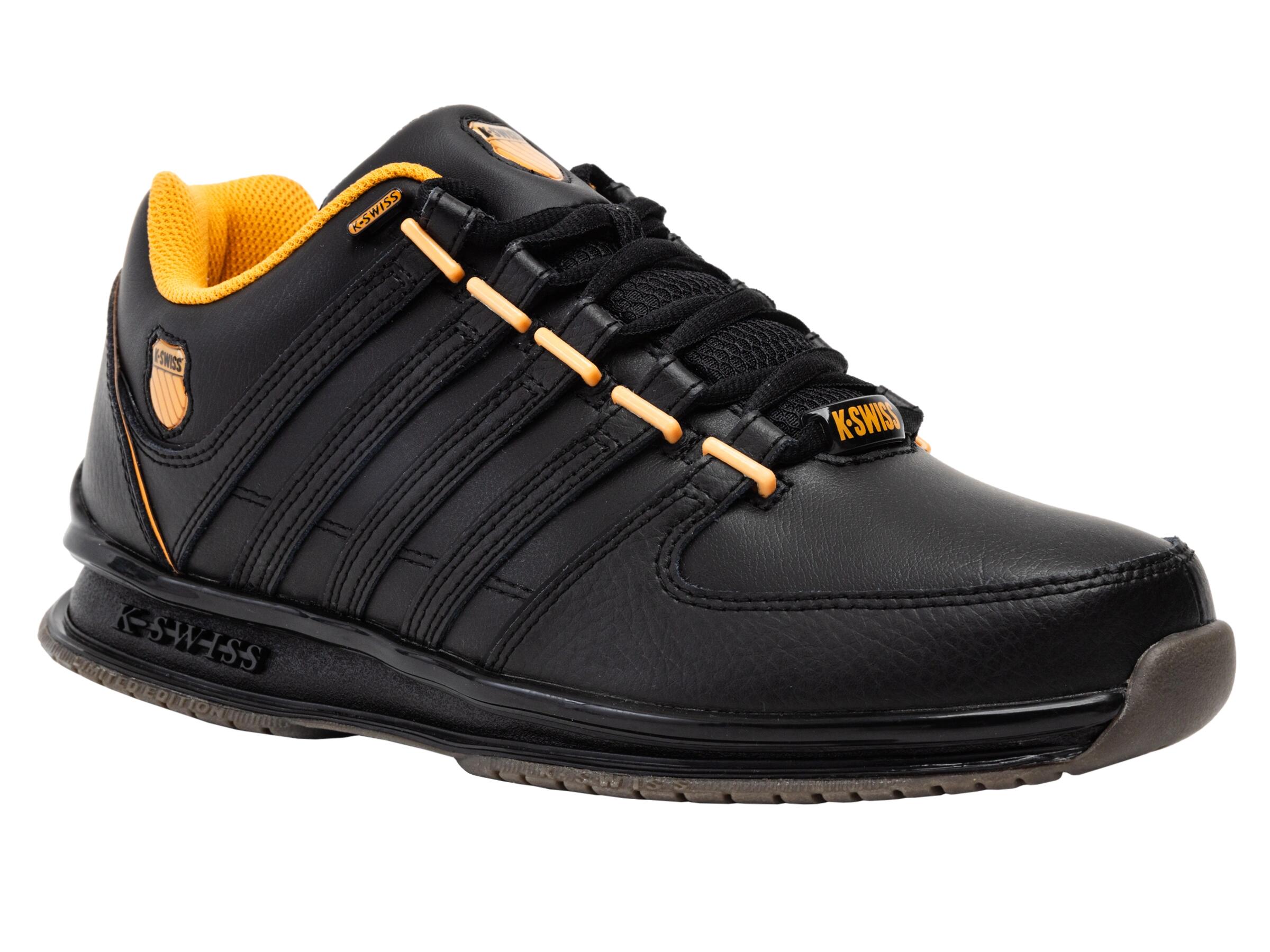 Zapatilla deportiva baja K-SWISS para hombre, negro y amarillo 2/5