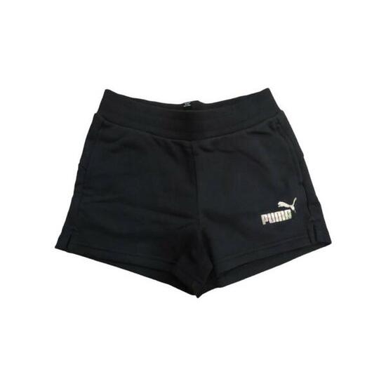 1579 Shorts Puma Black - Shorts sportifs courts, taille mi-haute.