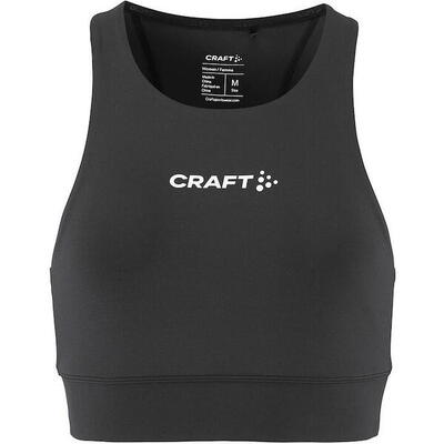 Craft rush 2.0 crop top dames - zwart - s