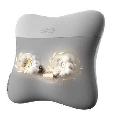 Rug- en nekmassagekussen met 20 massagekoppen en warmtefunctie vs500 grijs