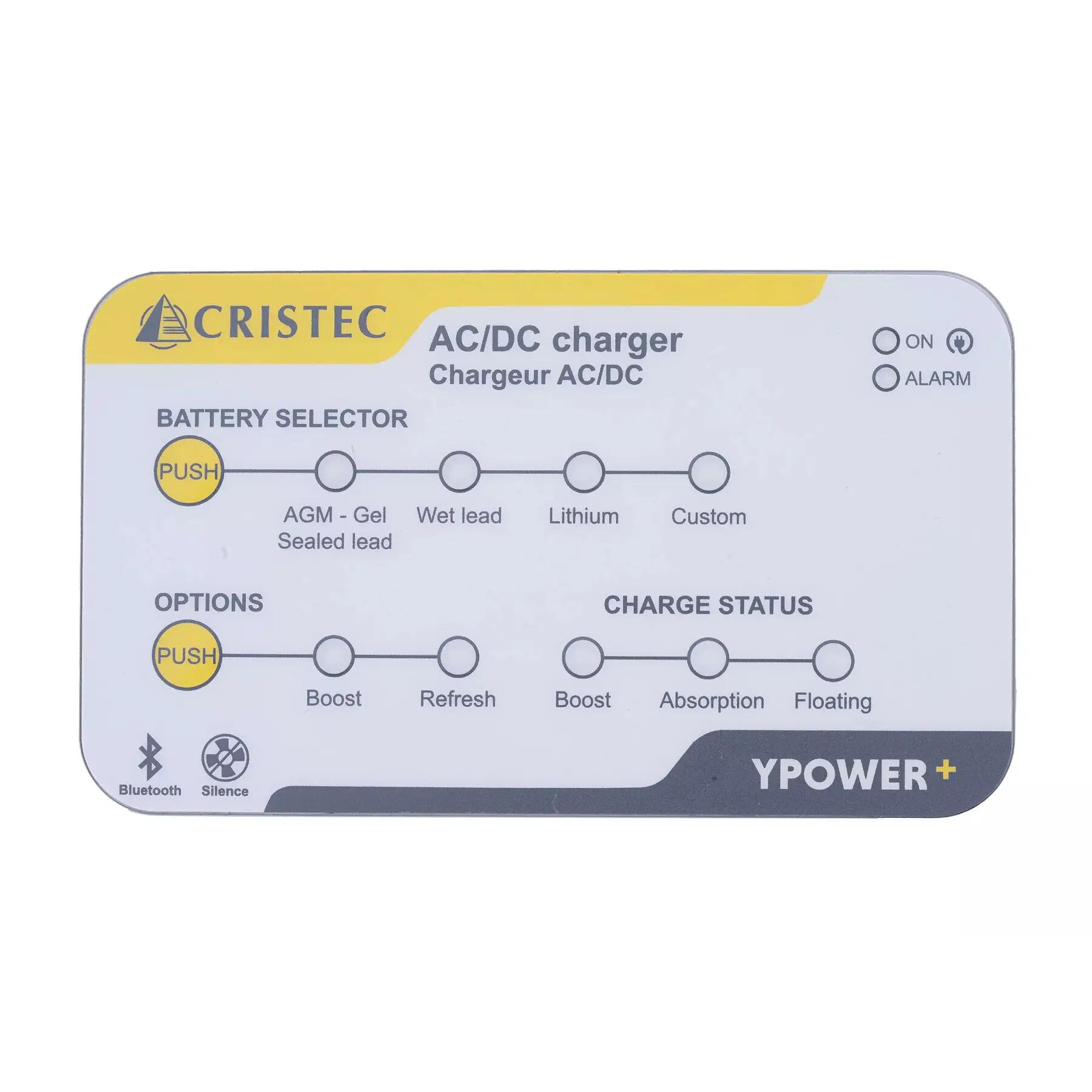 Caricabatterie Cristec AC-DC Ypower 12V/50A (remplace CR-YPO12-40STPL) 5/5