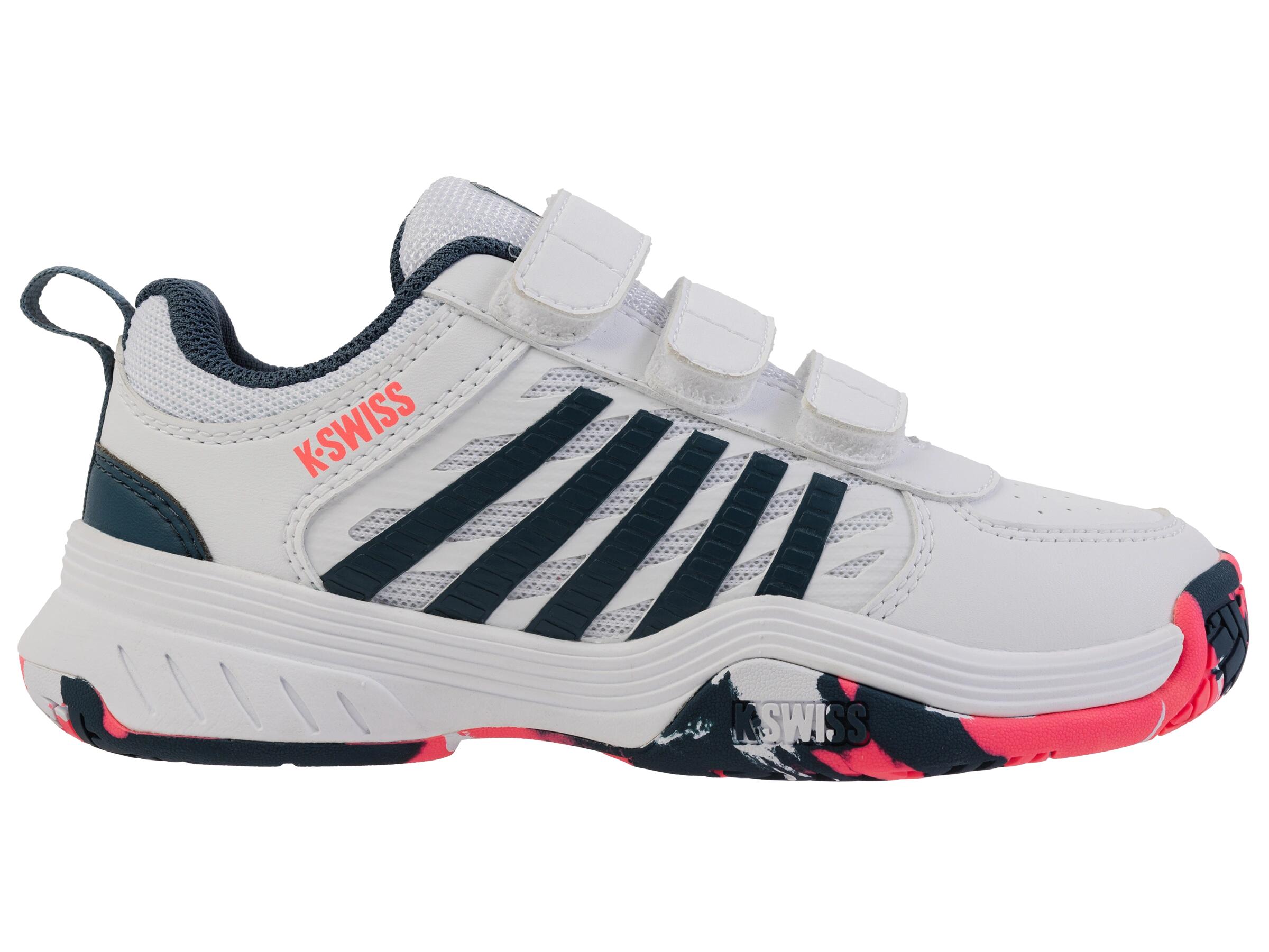 Sneakersy dziecięce K-swiss COURTEXPRESS2STRAP do treningu białe (54495-129-M)