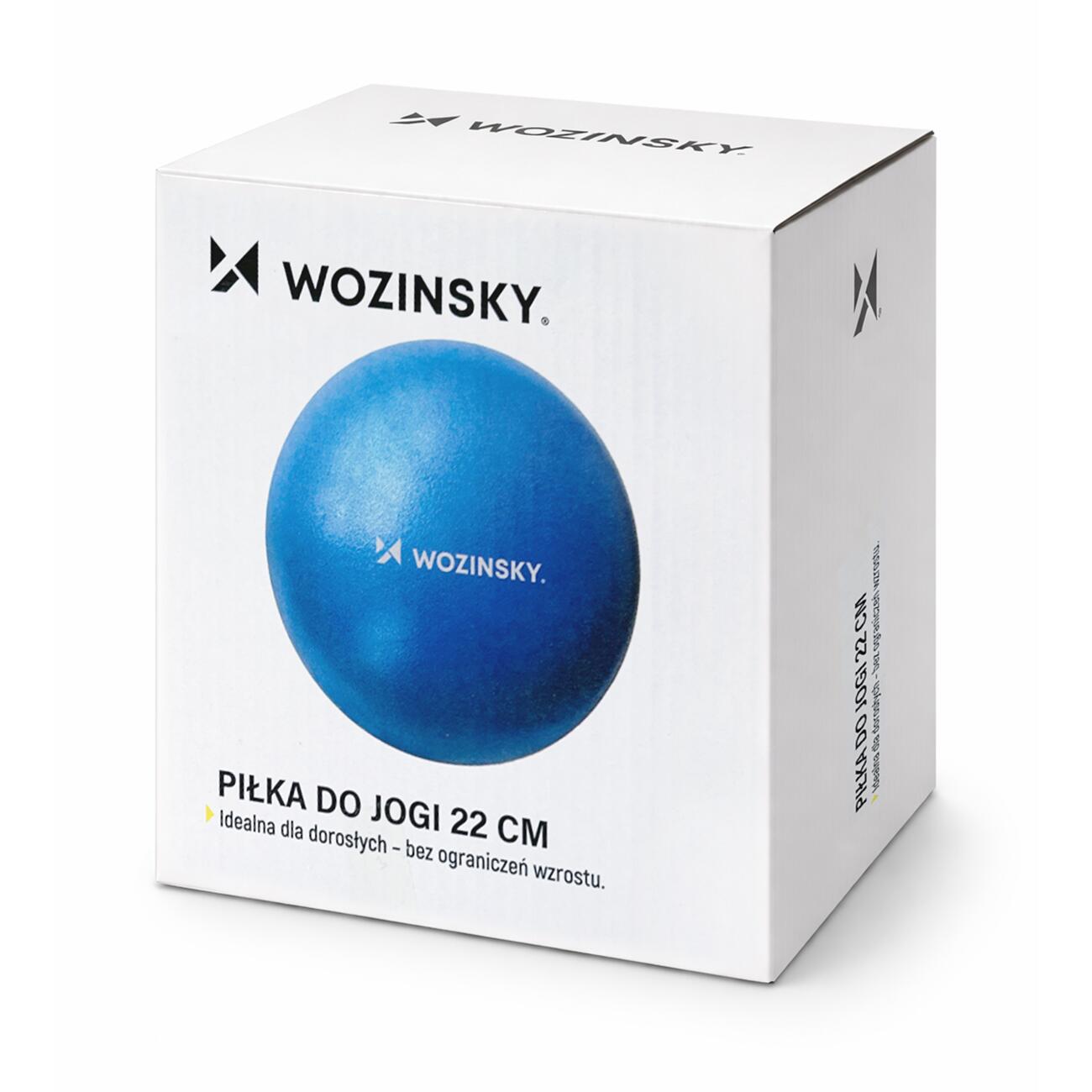 Piłka do pilatesu rehabilitacyjna dmuchana miękka fitness joga 25cm Wozinsky 2/5