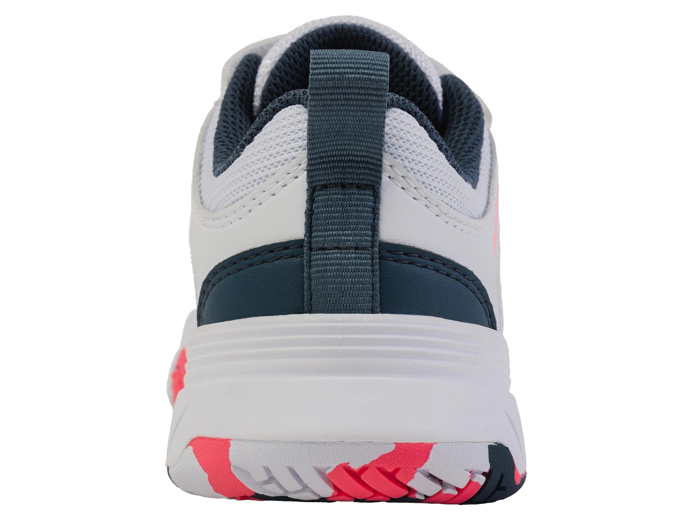 K-SWISS COURTEXPRESS 2 STRAP kindersneaker, wit-roze, klittenbandsluiting 4/5