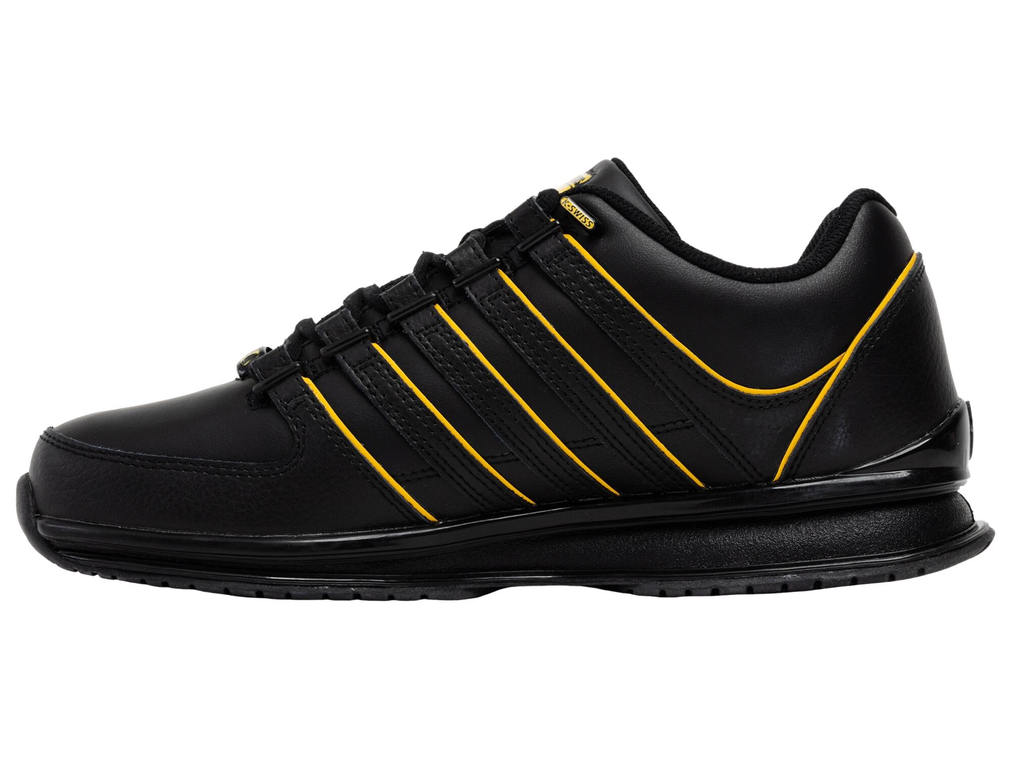 K-SWISS Herren Sneaker Low, schwarz-gelb, vielseitig für Freizeit und Reisen 5/5