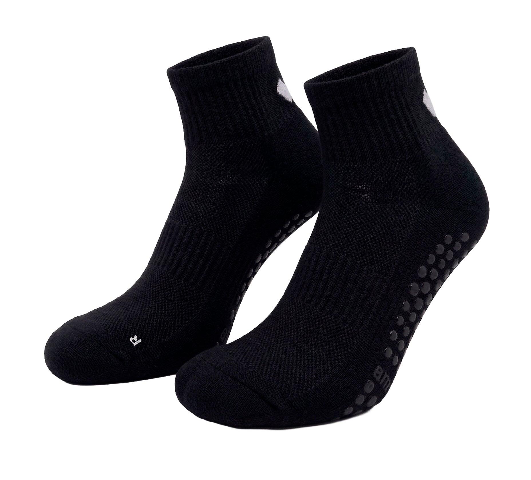 Pack 3 Pares Meias Pilates & Yoga GRIP PRO Antiderrapantes Preto 3/3