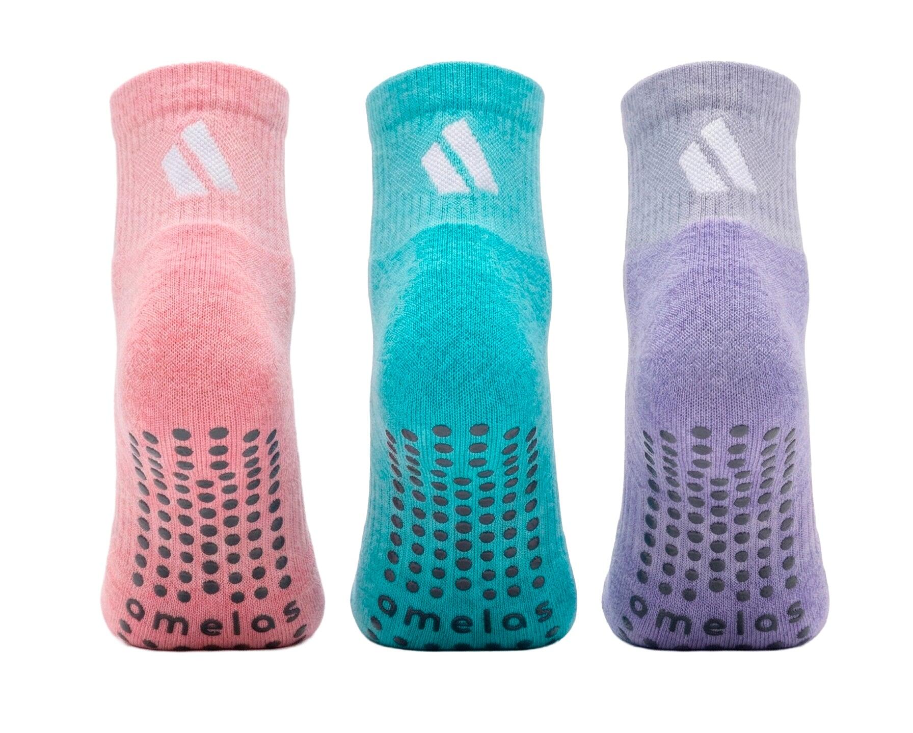 Pack 3 Pares Calcetines Pilates & Yoga GRIP PRO Antideslizantes Multi Color 2/5