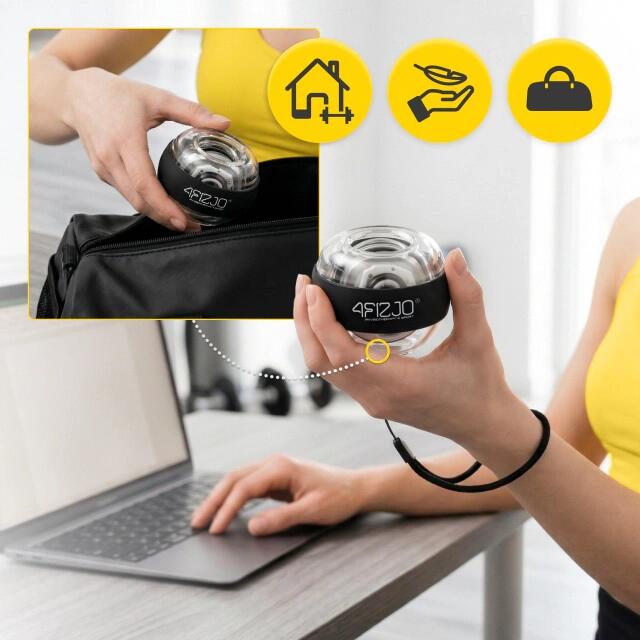 Gyrokugel Powerball Handgelenktrainer Unterarmtrainer Kreiselball 4FIZJO 7/7