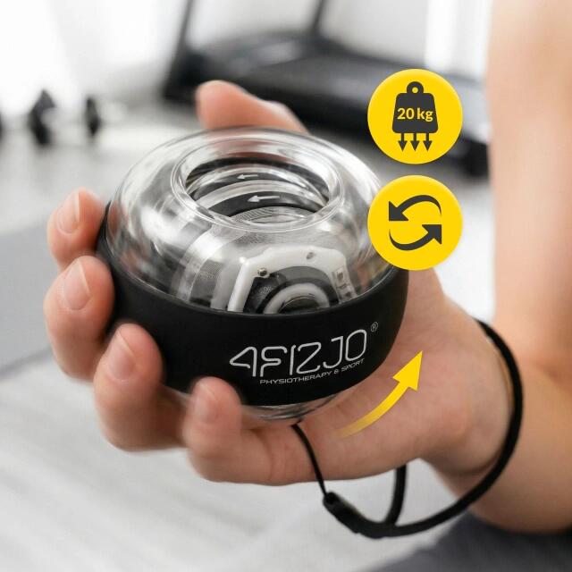 Gyrokugel Powerball Handgelenktrainer Unterarmtrainer Kreiselball 4FIZJO 4/7
