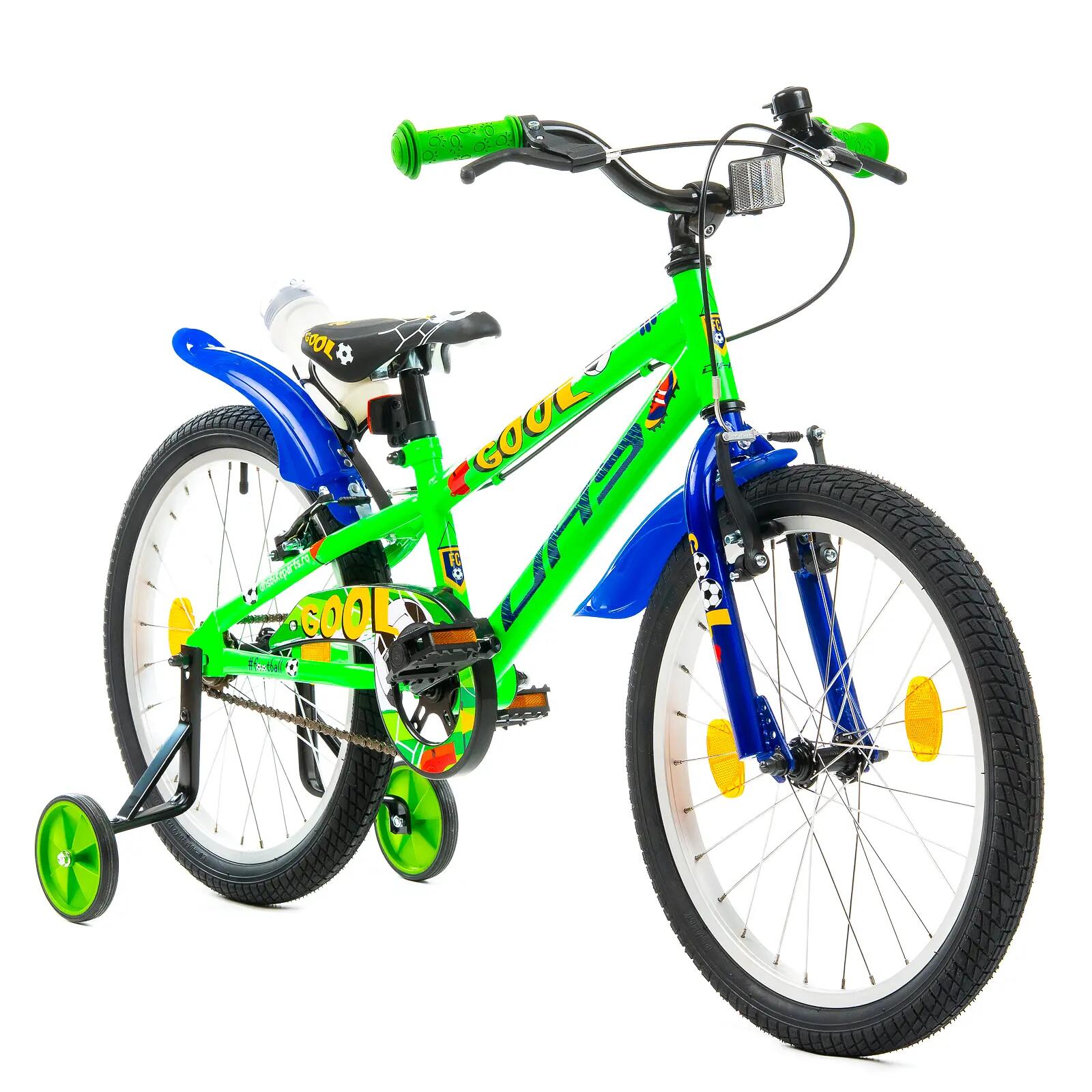 Bicicleta Copii DHS Football - 20 Inch, Verde 3/7