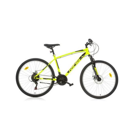 Vélo enfant Ring Boy 26 pouces avec freins à disque, jaune fluo, Dino Bikes