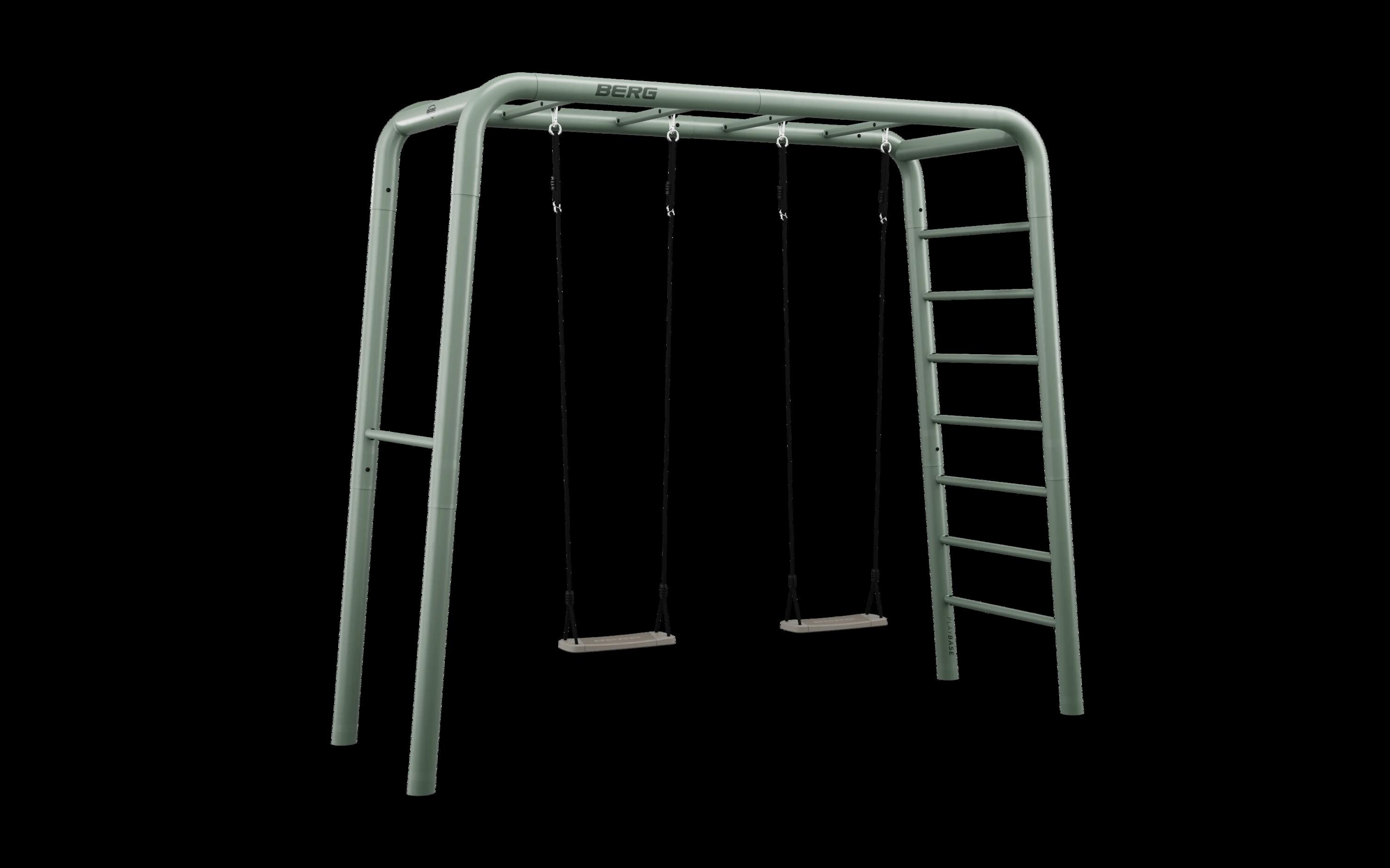 Plac Zabaw i Fitness, PlayBase Medium + Swing set Zielony 1/7