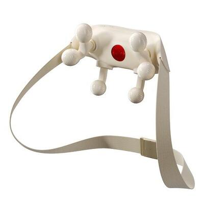 Draadloze nek- & schoudermassager met warmte & 360° hs500-2 wit