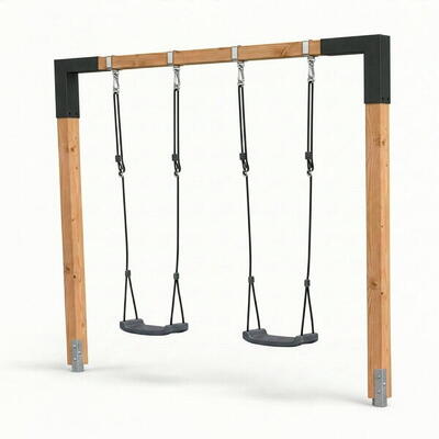 Linea 85 dubbele houten schommel