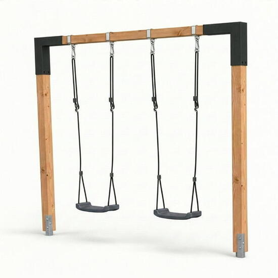 Linea 85 dubbele houten schommel