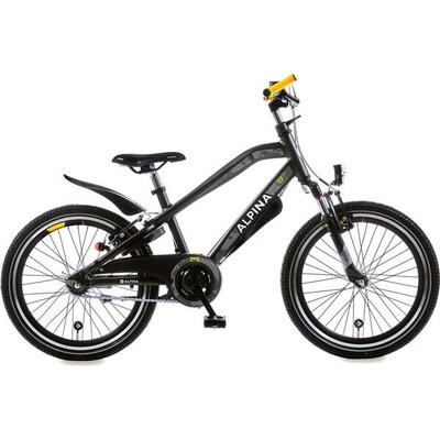 Alpina trial jongensfiets 20" space black matt