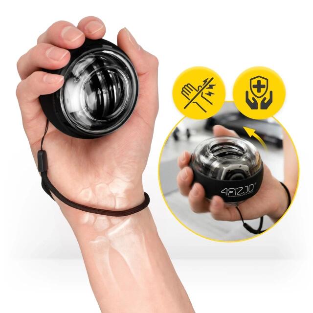 Gyrokugel Powerball Handgelenktrainer Unterarmtrainer Kreiselball 4FIZJO 5/7