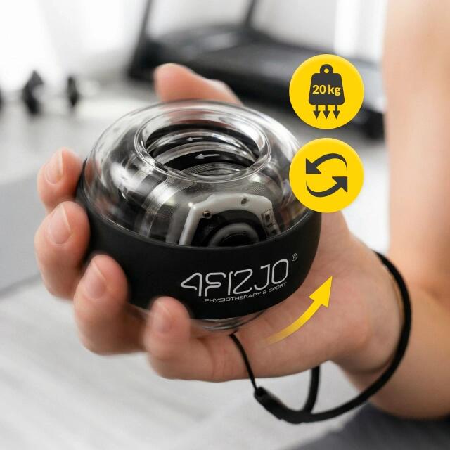 Gyrokugel Powerball Handgelenktrainer Unterarmtrainer Kreiselball 4FIZJO 4/7