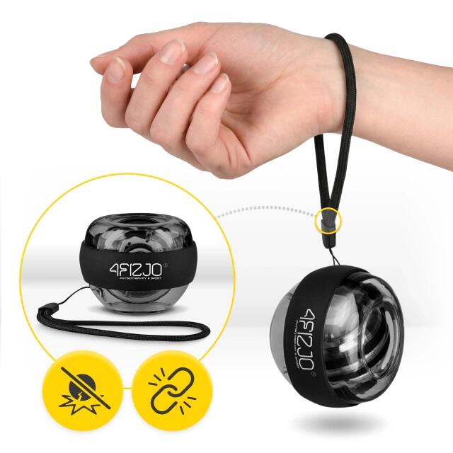Gyrokugel Powerball Handgelenktrainer Unterarmtrainer Kreiselball 4FIZJO 6/7
