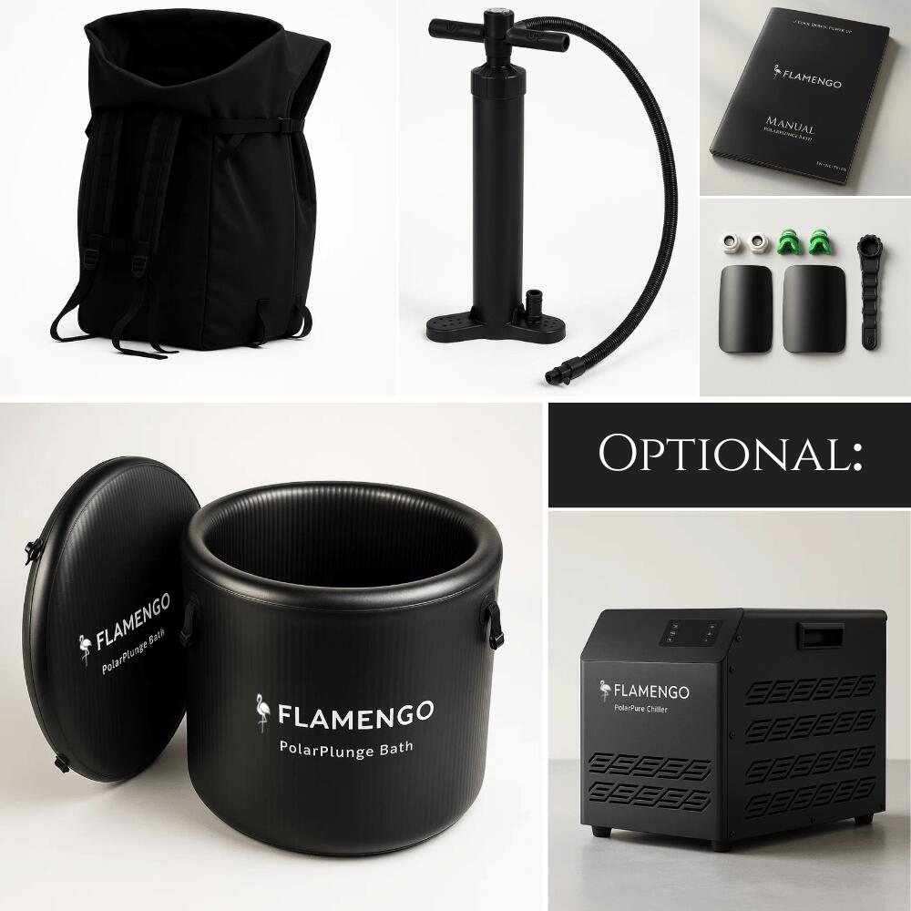 Flamengo® Bain Froid & Refroidisseur – Thérapie par le Froid Récupération 7/8