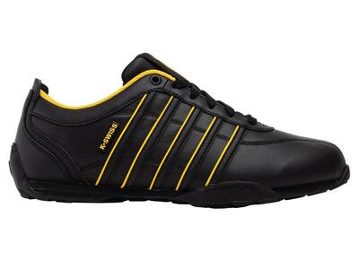K-swiss arvee 1.5 court style sneaker – zwart, gele accenten