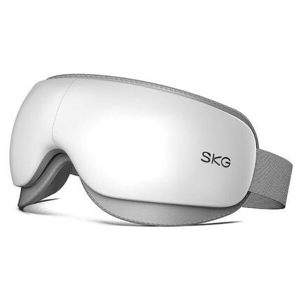 Appareil de Massage Yeux Sans Fil avec Chaleur, Modes & Bluetooth ES500 Blanc