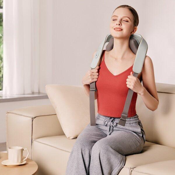 Shiatsu Nek- & Schoudermassager met Warmtefunctie H5 Mini Grijs 3/7