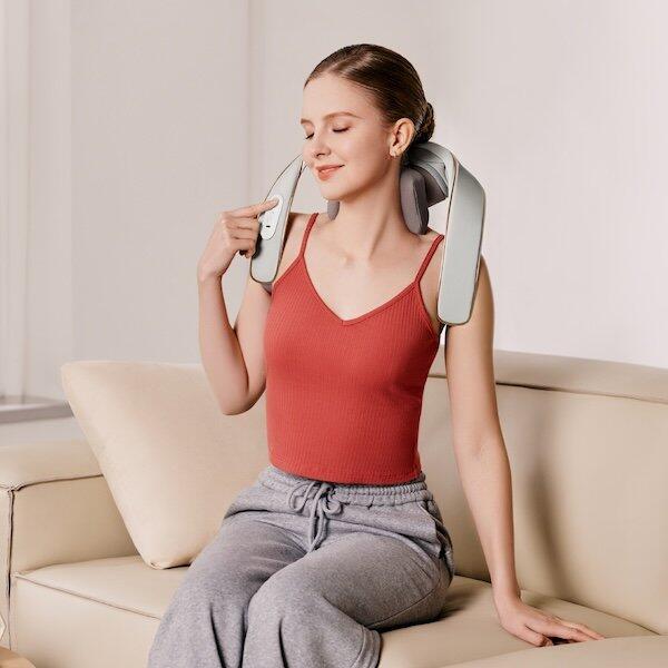 Shiatsu Nek- & Schoudermassager met Warmtefunctie H5 Mini Grijs 2/7