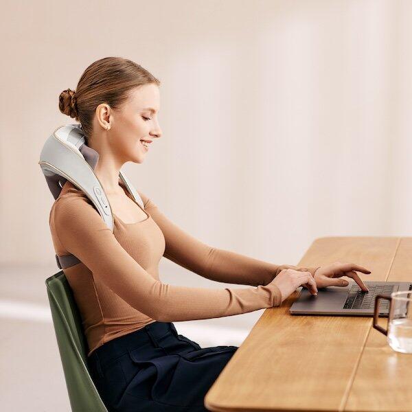 Shiatsu Nek- & Schoudermassager met Warmtefunctie H5 Mini Grijs 7/7