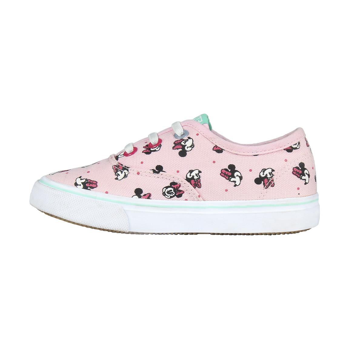 Baskets en toile rose à lacets Minnie 3/5