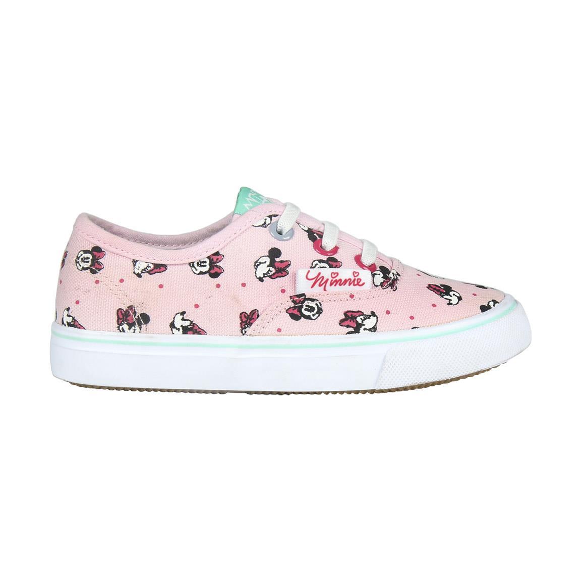 Baskets en toile rose à lacets Minnie 2/5