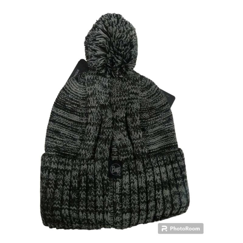 257 Blein Grey knitted beanie with fleece band lining
