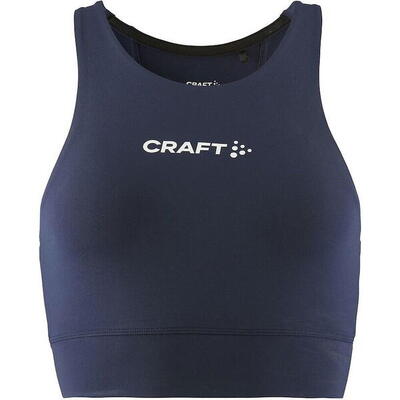 Craft rush 2.0 crop top dames - zwart - s