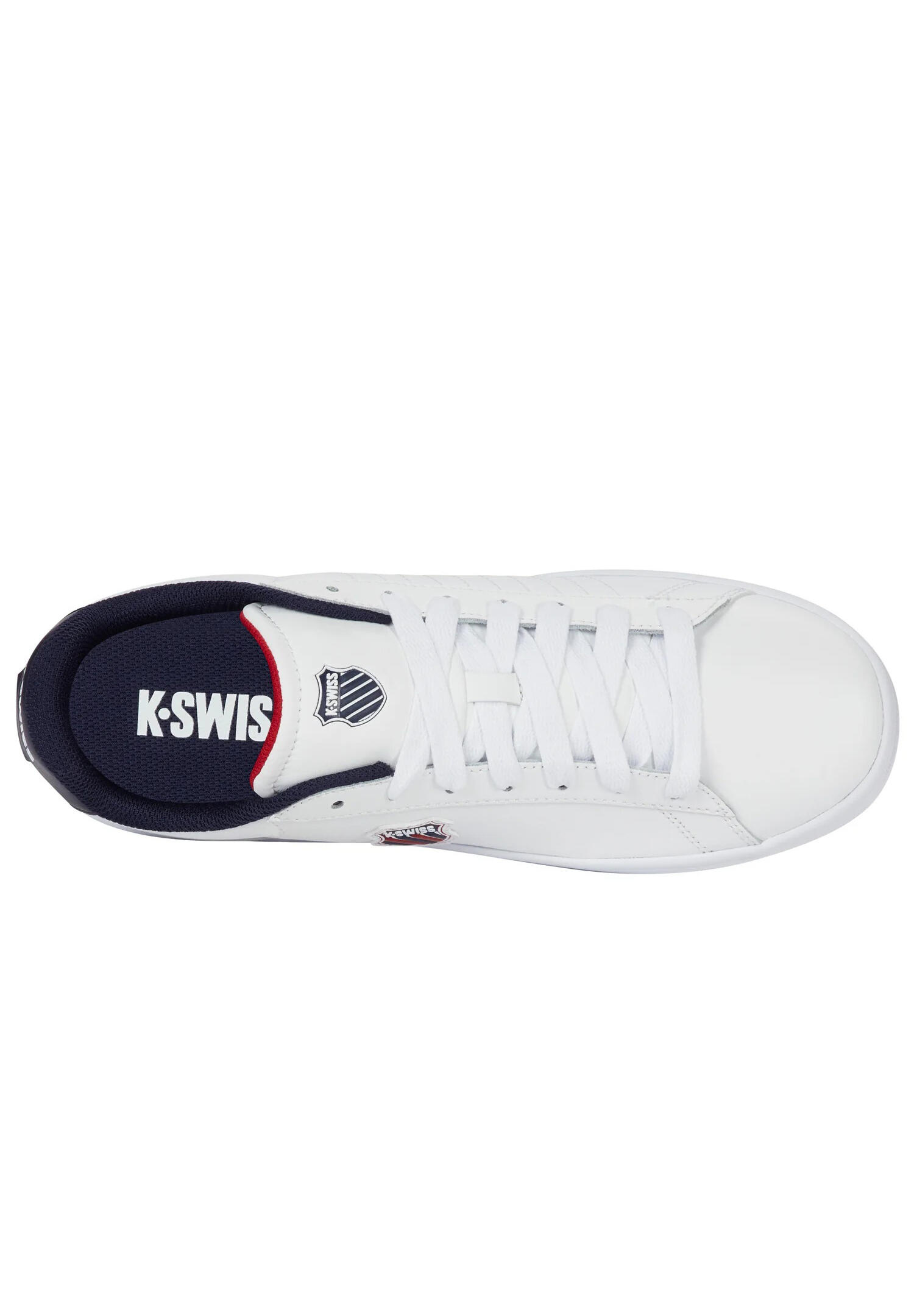 Zapatillas K-SWISS Court Shield II hombre - Blanco, Peacoat, Samba Red 4/6