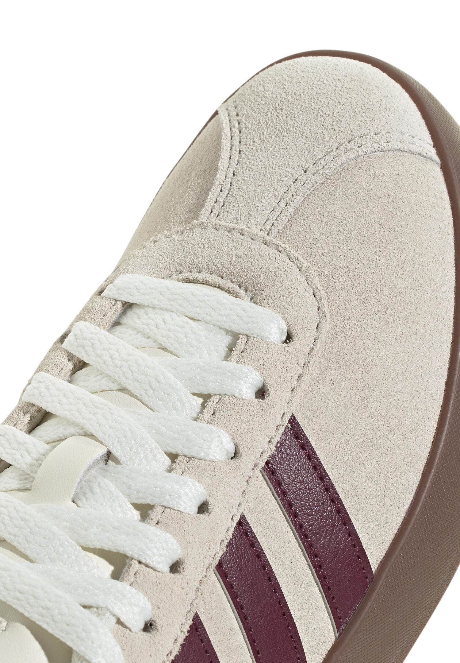 Adidas VL COURT 3.0 Damen Sneaker Schuhe KJ5140 Off White/Maroon/Gum 6/7