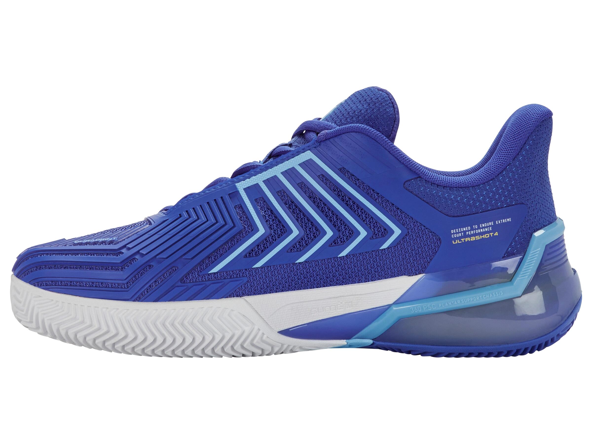 K‑SWISS ULTRA SHOT 4 HB herentrainingschoenen, blauw met paarse accenten 5/5