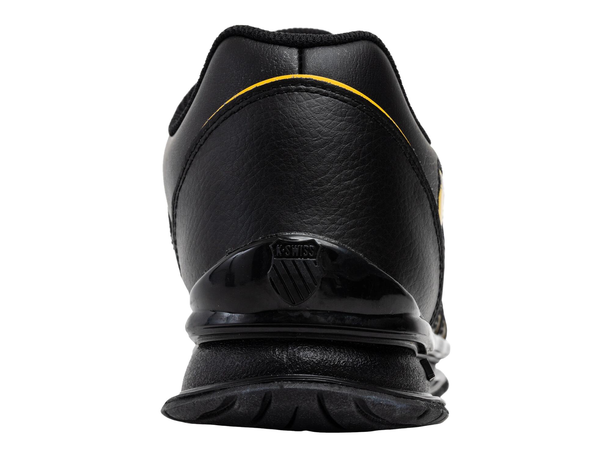 K-SWISS baskets basses homme, noir-jaune, polyvalentes loisirs et voyages 4/5
